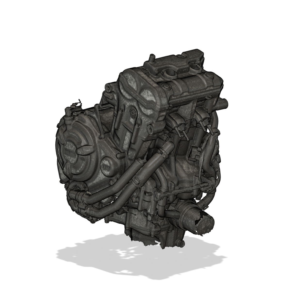 2016 Yamaha MT07 - FZ07 - CP2 Engine 3D scan using Enistar scanner