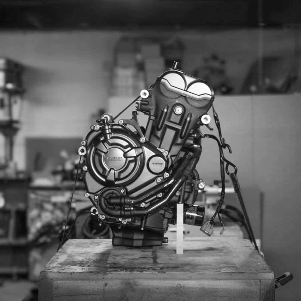 2016 Yamaha MT07 - FZ07 - CP2 Engine on table
