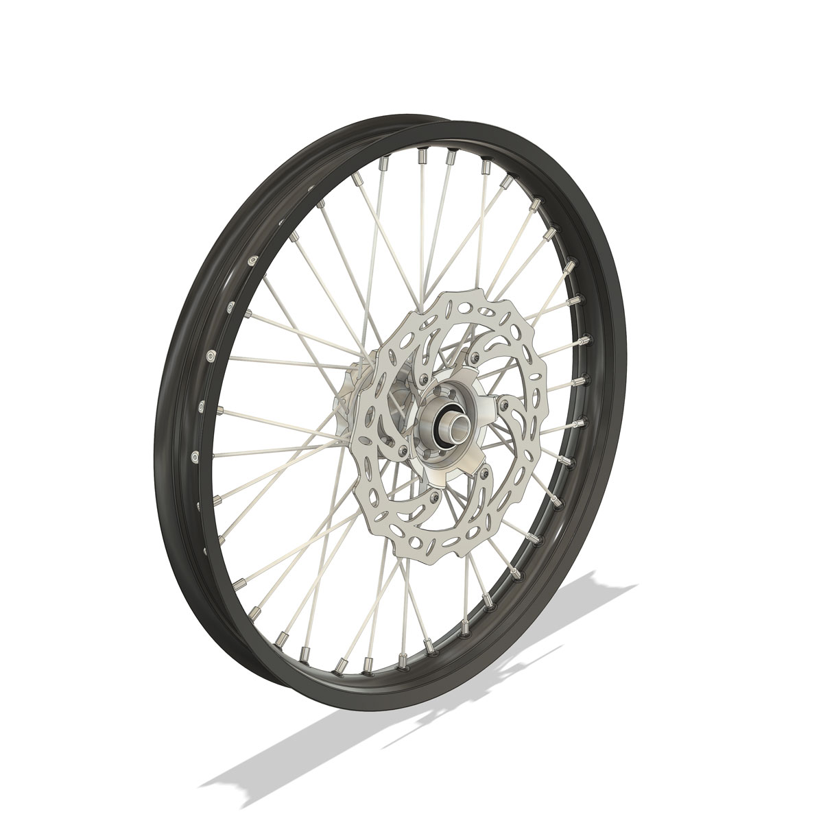 Warp 9 Elite 21 x 1.85 Yamaha front wheel 3D model in Fusion 360